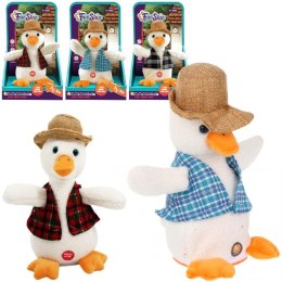 Kaczka tańcząco - powtarzająca z dźwiękiem 24 x 15 x 12cm A-0084