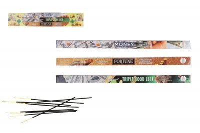 Kadzidło zapachowe Fortune, Triple Good Luck, Money, 3 opak po 8szt. ISP611