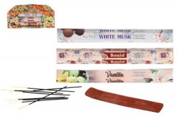 Kadzidło zapachowe Vanilla, White Musk, Sandalwood 3 opak po 20szt. ISP711