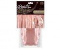 Kurtyna matowa B&C różowo-złota 100 x 200 cm SH-KMRZ