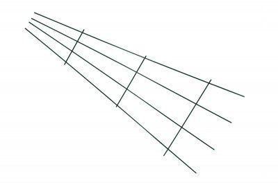 Podpora metalowa do roślin 90cm