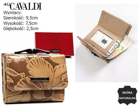 Portfel damski skóra + PU PX32-DSF Camel