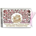 Pudełko na pieniądze banknotówka KOMUNIA- od MATKI CHRZESTNEJ - Ażur 3302A-KOM1R-MC