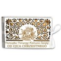 Pudełko na pieniądze banknotówka KOMUNIA - od OJCA CHRZESTNEGO - Ażur 3302A-KOM1Z-OC