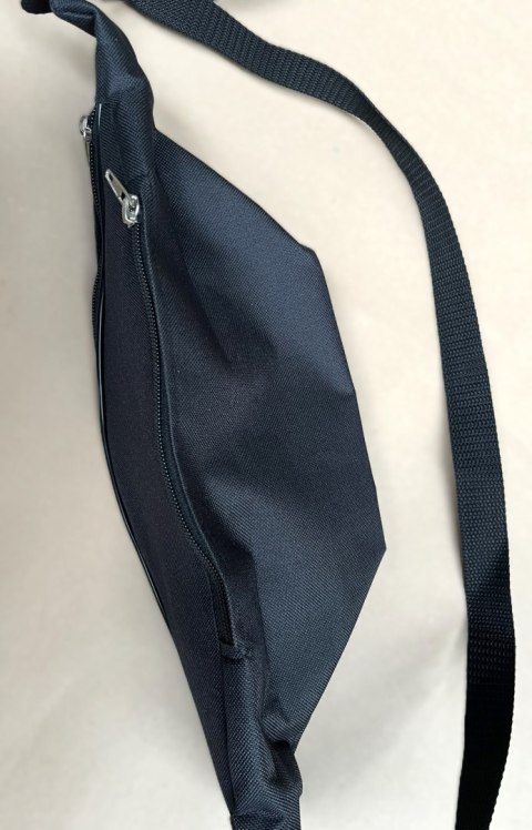 Saszetka nerka 40cm 4.2 czarna materiałowa