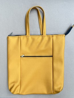 Torba 14,5cm z zamkiem i kieszonką 3.2 żółta