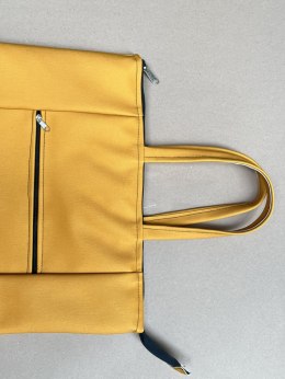 Torba 14,5cm z zamkiem i kieszonką 3.2 żółta