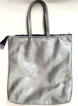 Torba beżowa 14,5cm z zamkiem i kieszonką 3.5