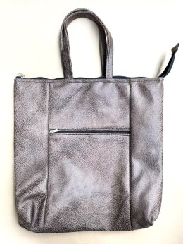 Torba brązowa 14,5cm z zamkiem i kieszonką 3.1