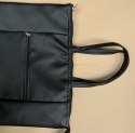 Torba czarna 14,5cm z zamkiem i kieszonką 3.4