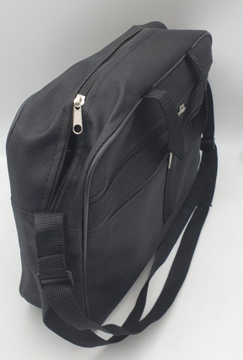 Torba na laptopa z materiału 40 x 28cm czarna