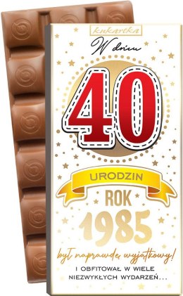Czekolada Urodziny 40 (cyfry, roczniki) 424