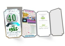 Karnet Urodziny 40 (cyfry, roczniki) 2025 PM-392