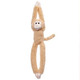 Masotka małpka wisząca beżowa z rzepami 45cm ZA5657