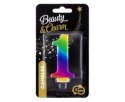 Świeczka B&C cyferka 1 Galaxy 8,0 cm tęczowa