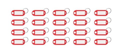 Zestaw brelok/identyfikatory do kluczy 100 szt