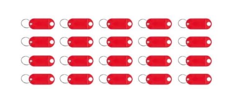 Zestaw brelok/identyfikatory do kluczy 100 szt