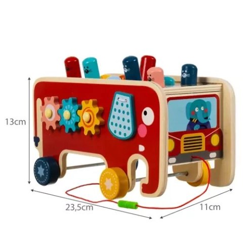 Słoń drewniany- wbijak Kruzzel 20349