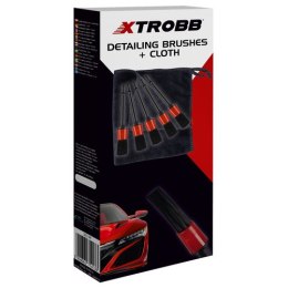 Pędzle detailingowe + ściereczka Xtrobb 21449