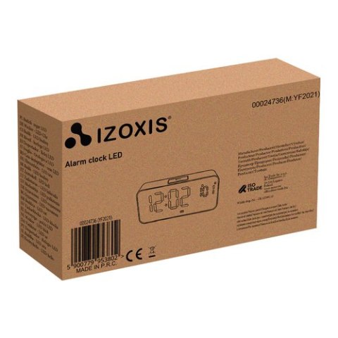 Budzik- zegar LED Izoxis 24736