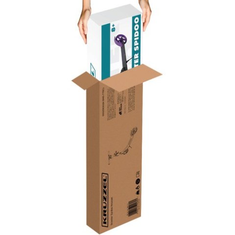 Hulajnoga Spidoo fioletowa Kruzzel 25630