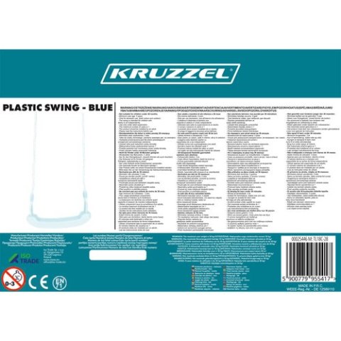 Huśtawka plastikowa - niebieska 25446