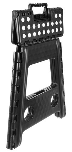 Stołek składany czarno-biały 39cm