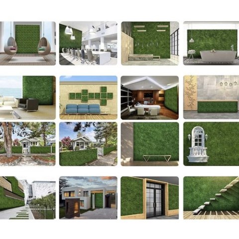 Żywopłot sztuczny na balkon 0,4x0,6cm Gardlov25390