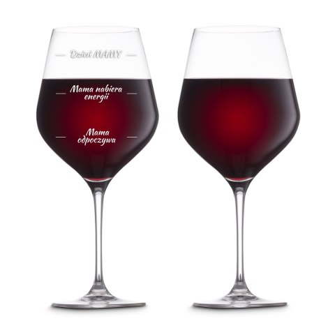 Etui na wino z kieliszkami diVinto dla Mamy - prezent na dzień matki