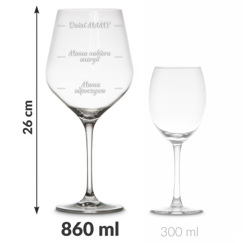 Etui na wino z kieliszkami diVinto dla Mamy - prezent na dzień matki