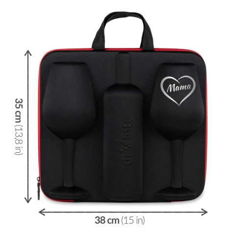 Etui na wino z kieliszkami diVinto dla Mamy - prezent na dzień matki