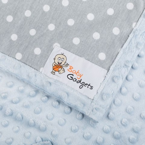 Kocyk z rękawami kapturem Mięta dla dziecka dzieci