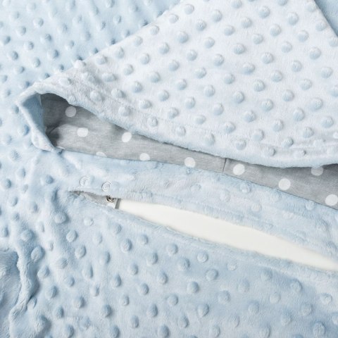 Kocyk z rękawami kapturem Mięta dla dziecka dzieci