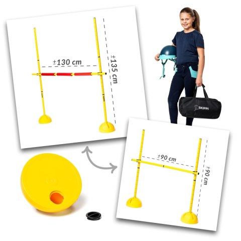 Przeszkoda do skakania Skippi - lekka -przenośnia - bezpieczna - Hobby Horse