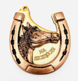 Podkowa z koniem na sklejce 12x11cm