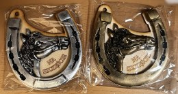 Podkowa z koniem na sklejce 12x11cm