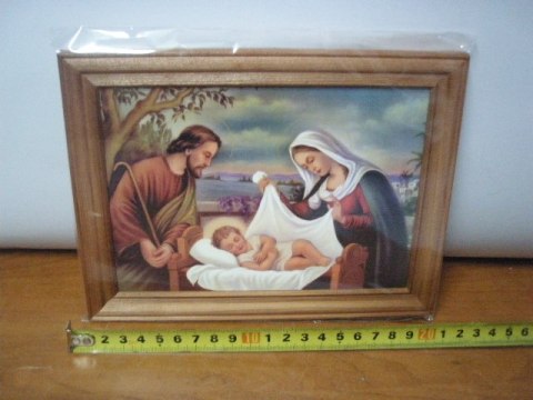 Obraz w drewnianej ramie 13/18 - religijny