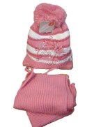 Komplet dziewczęcy czapka + szalik | 6564