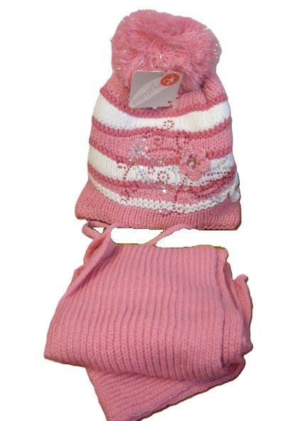 Komplet dziewczęcy czapka + szalik | 6564