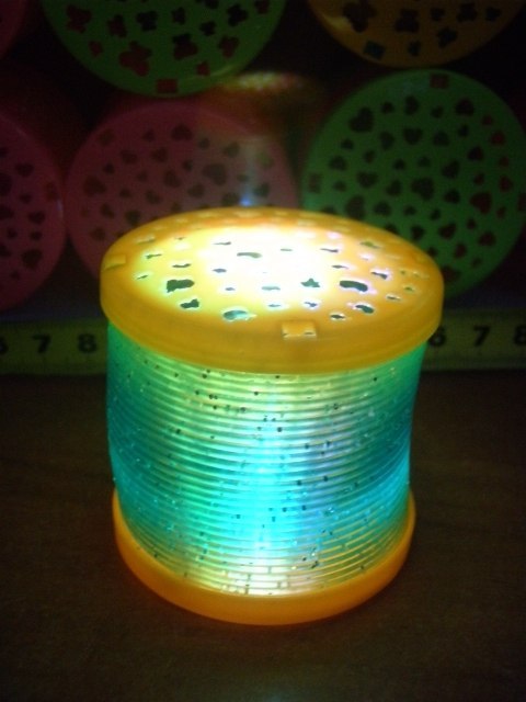 Sprężynka tęczowa z projektorem led 20 szt