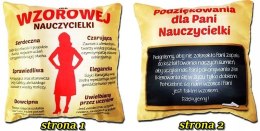 Poduszka Wzorowej Nauczycielki 35x35 cm S128