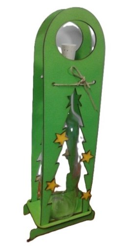 Stojak + butelka CHOINKA 40 x 14 cm. P244