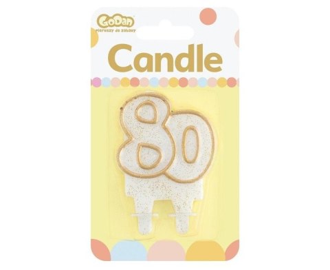 Świeczka cyferka ''80'' | PF-SCZK80