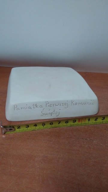 Podstawka/podstument Pamiątka Komunii Świętej 15x15cm