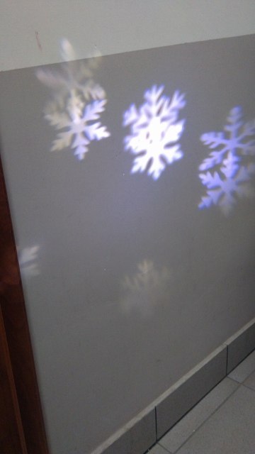 Projektor / rzutnik wodoodporny PŁATKI ŚNIEGU śnieżynki | J2297