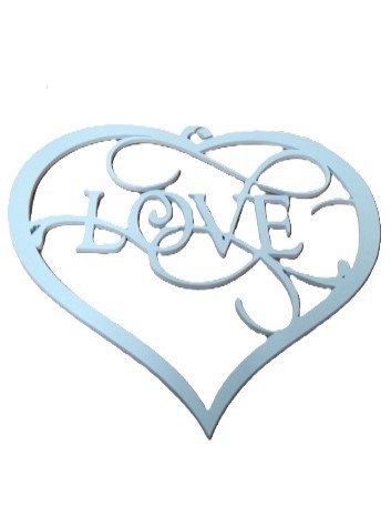 Serce drewniane zawieszka 20cm Walentynka