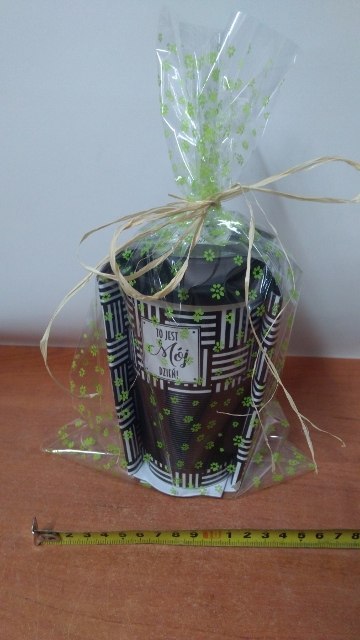 Worek celofan 25szt. 20x35 ZIELONE KWIATY