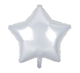 Balon GWIAZDA BIAŁA 19'' ok. 48cm | HS-G19BL