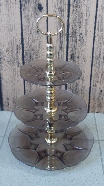 Patera 3-poziomowa piramida dymna metalizowana