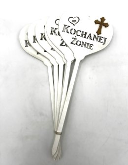 Serce na piku 6szt. KOCHANEJ ŻONIE